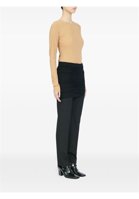 drape pants woman black MM6 MAISON MARGIELA | S62KB0248 M35436899